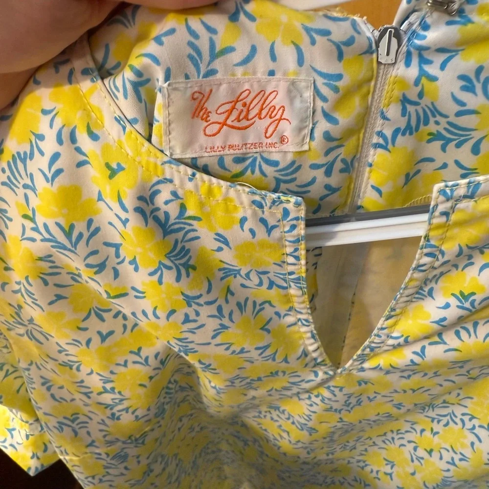 Lilly Pulitzer Yellow and White Floral Midi Dress - Picture 2 of 3